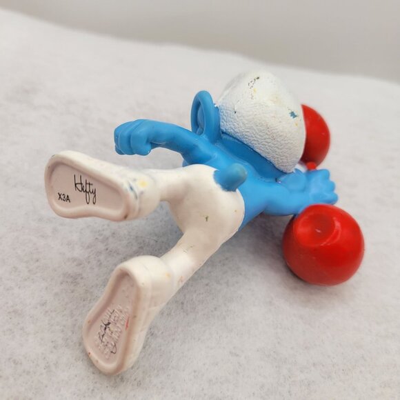 THE SMURFS Lot of Vintage Plush PVC Figures 7 pcs - Wallace Berrie Peyo Schleich - Picture 9 of 16